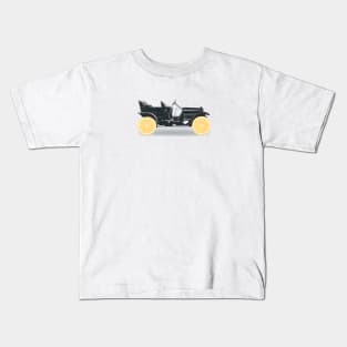 Oldtimer - Historic Car with lemon wheels Kids T-Shirt